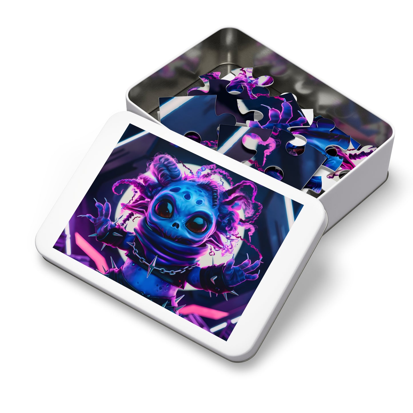 Neon Punk Alien Defender - Jigsaw Puzzle (30, 110, 252, 500,1000-Piece)