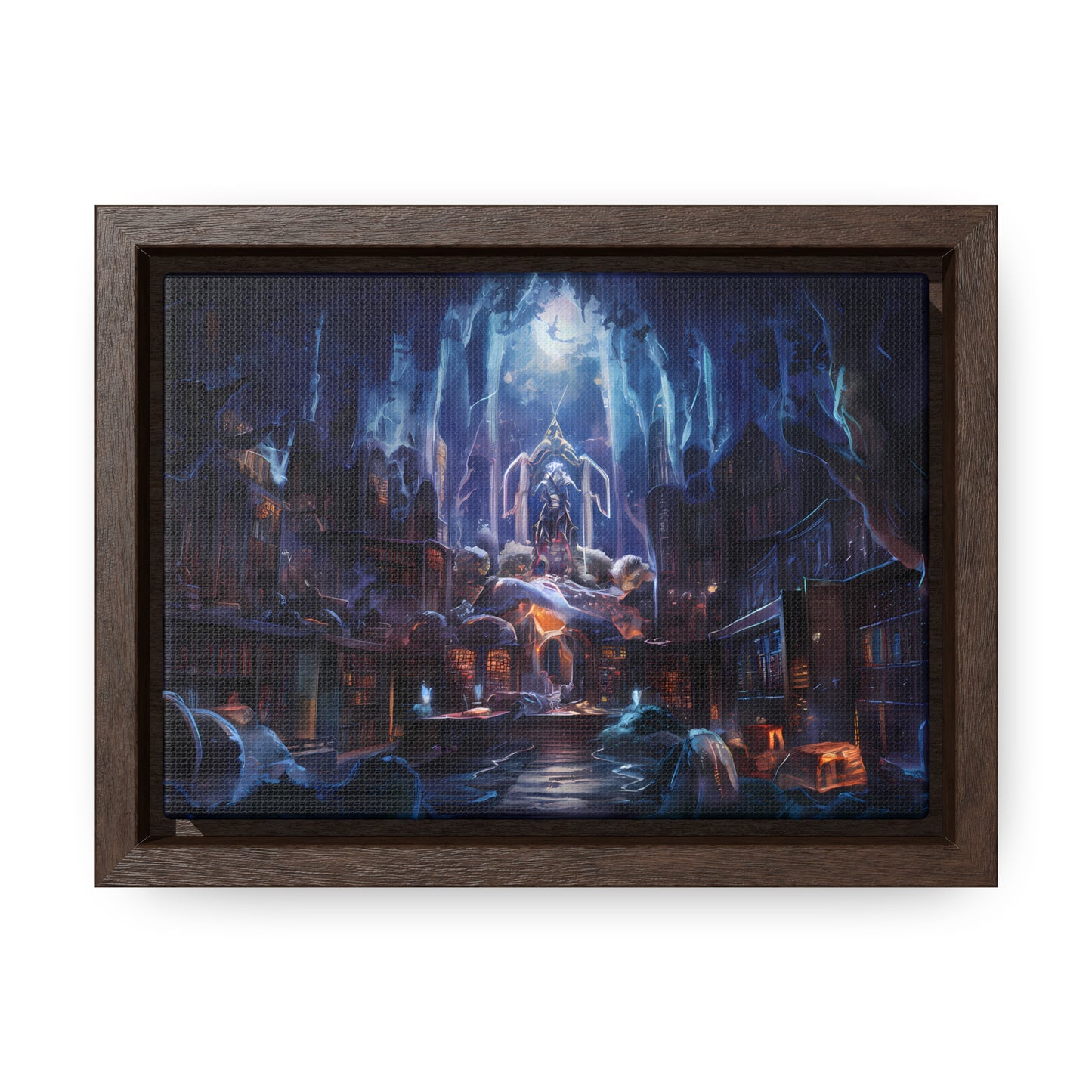 Sanctuary of the Forgotten Tomes - Gallery Canvas Wraps, Horizontal Frame