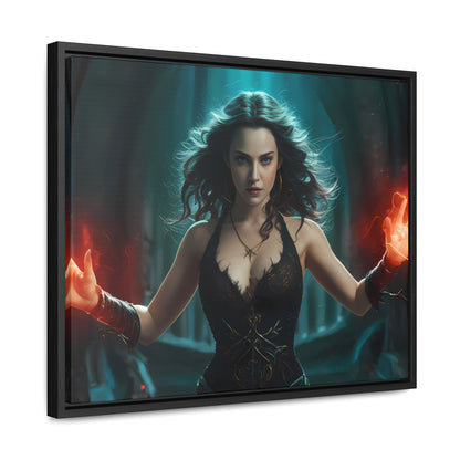 Sorceress of the Crimson Flame - Gallery Canvas Wraps, Horizontal Frame
