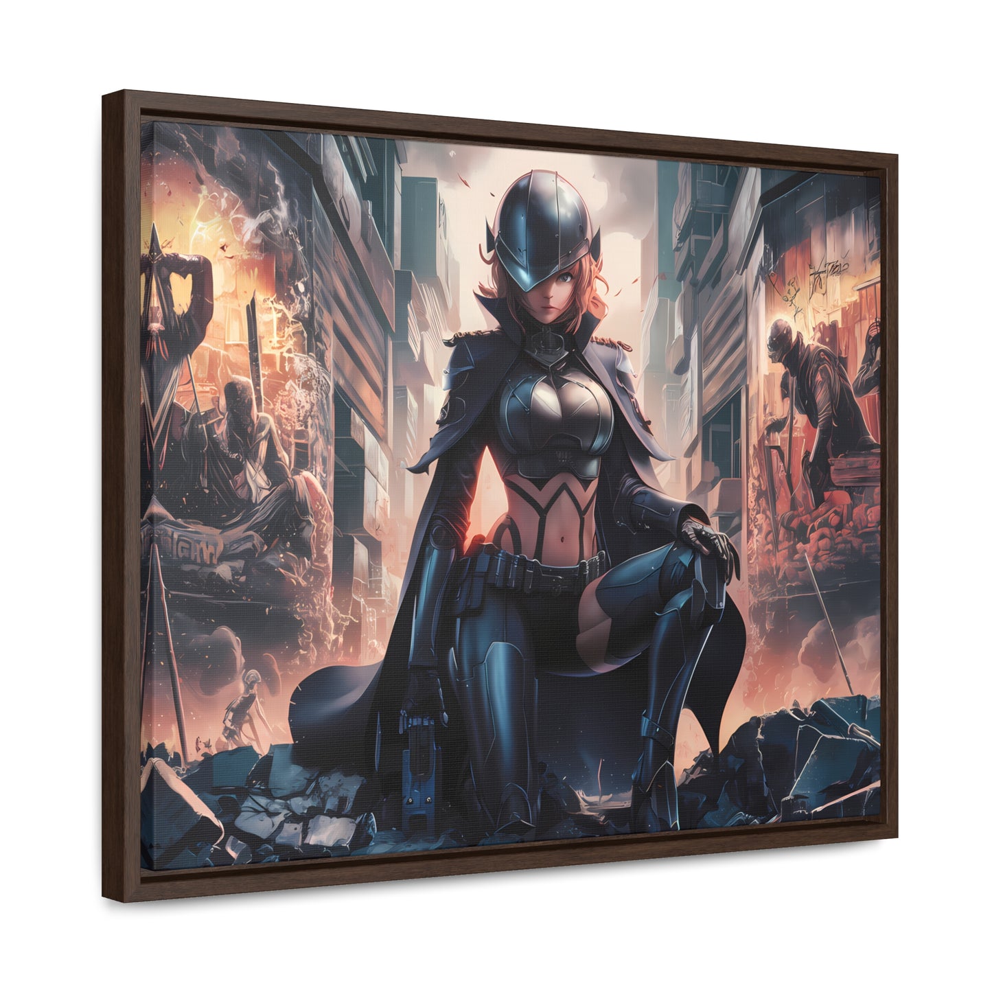 "Shadow of the Resistance" - Gallery Canvas Wraps, Horizontal Frame