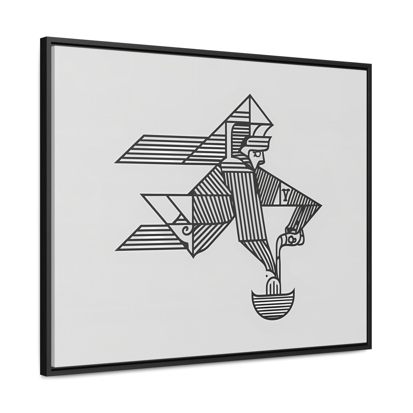 "The Water Bearer" - Gallery Canvas Wraps, Horizontal Frame