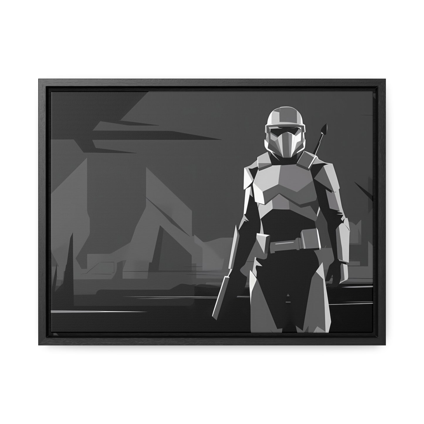 The Lone Protector - Gallery Canvas Wraps, Horizontal Frame