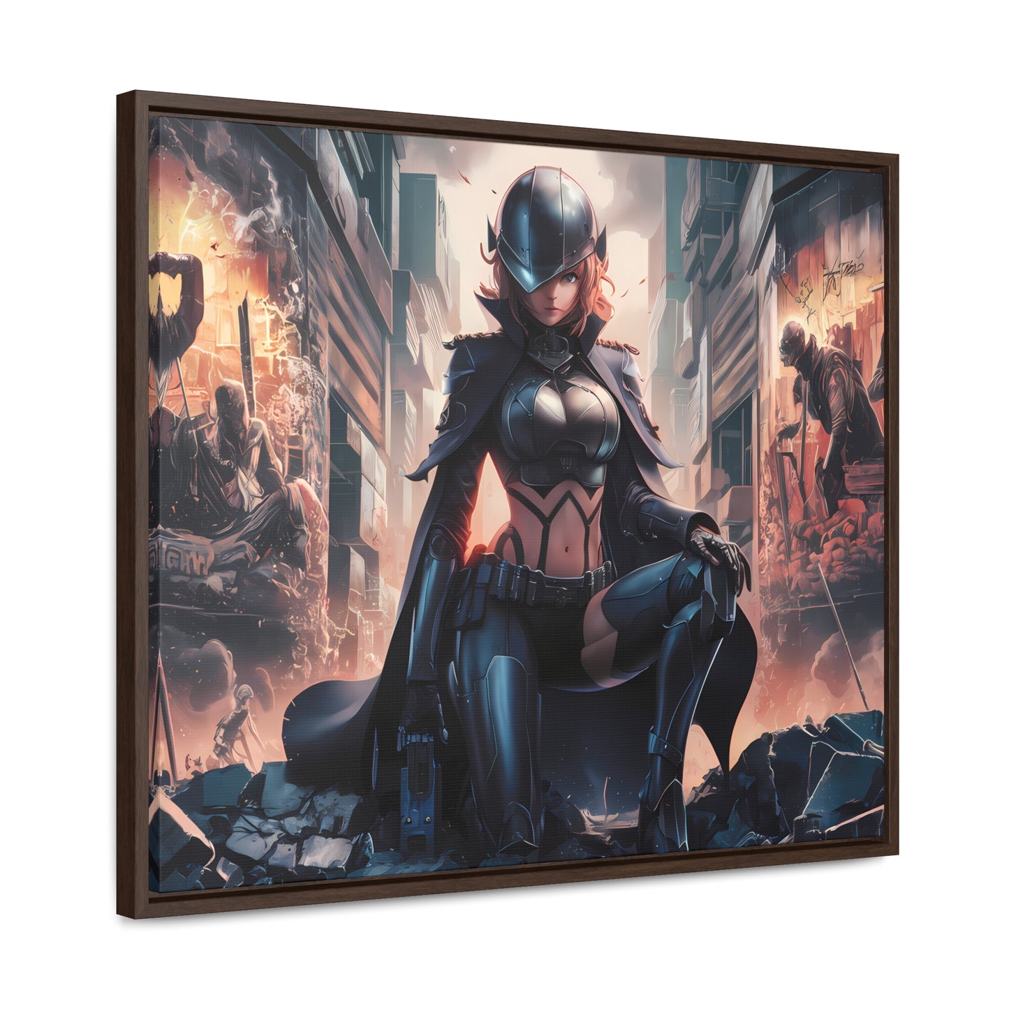 "Shadow of the Resistance" - Gallery Canvas Wraps, Horizontal Frame