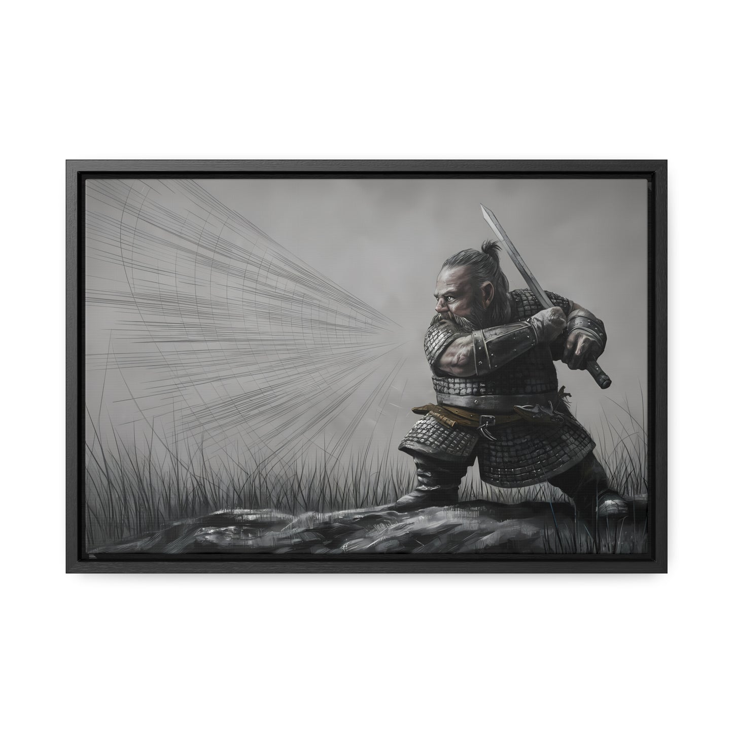 Defender of the Grey Plains - Gallery Canvas Wraps, Horizontal Frame