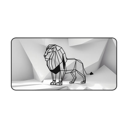 Majestic Geometric Lion - Desk Mat