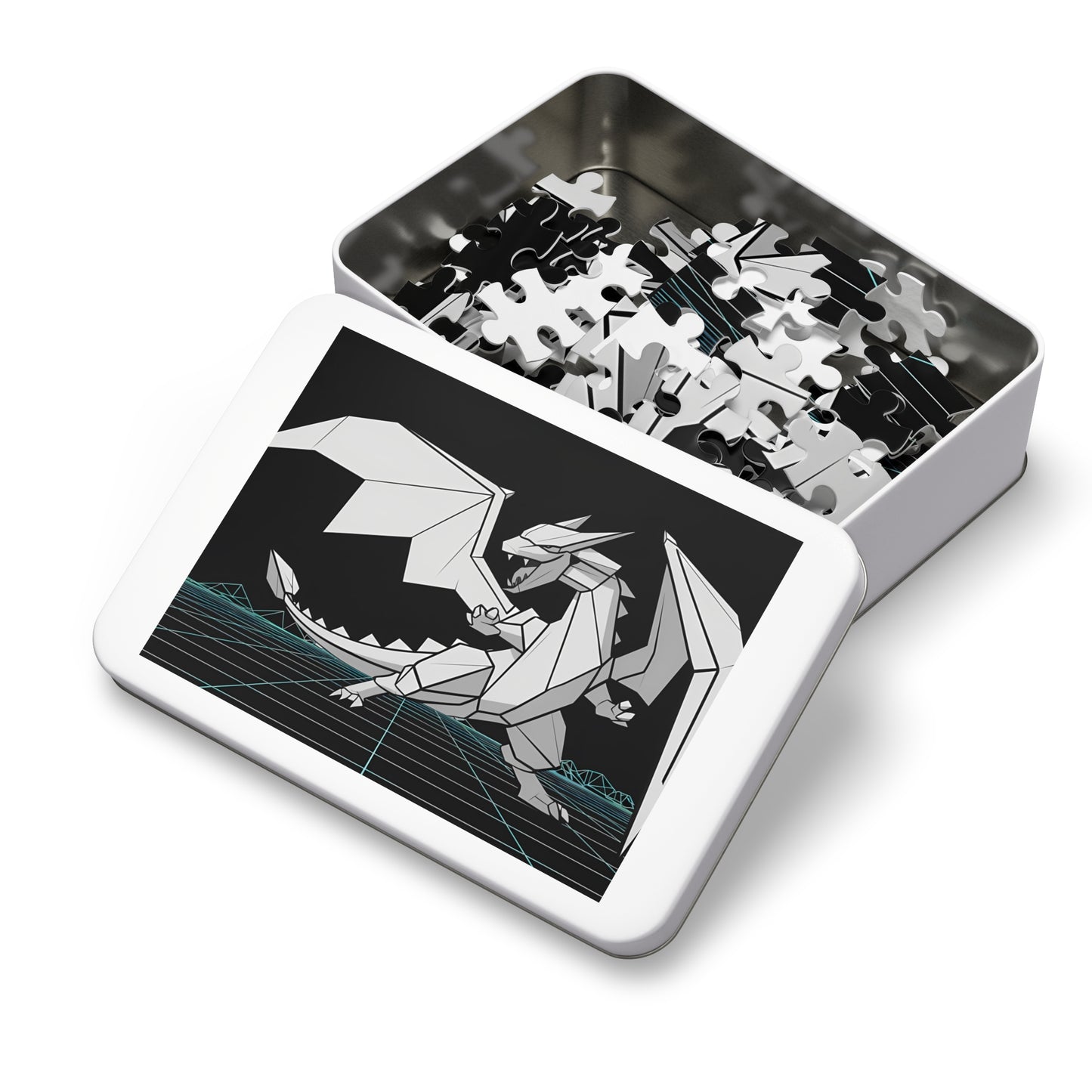 Origami Cyber Dragon - Jigsaw Puzzle (30, 110, 252, 500,1000-Piece)