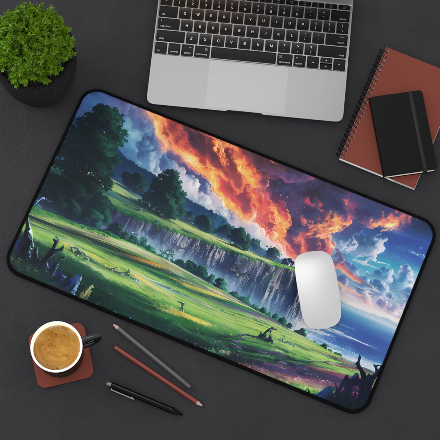 Edge of the Burning Horizon - Desk Mat