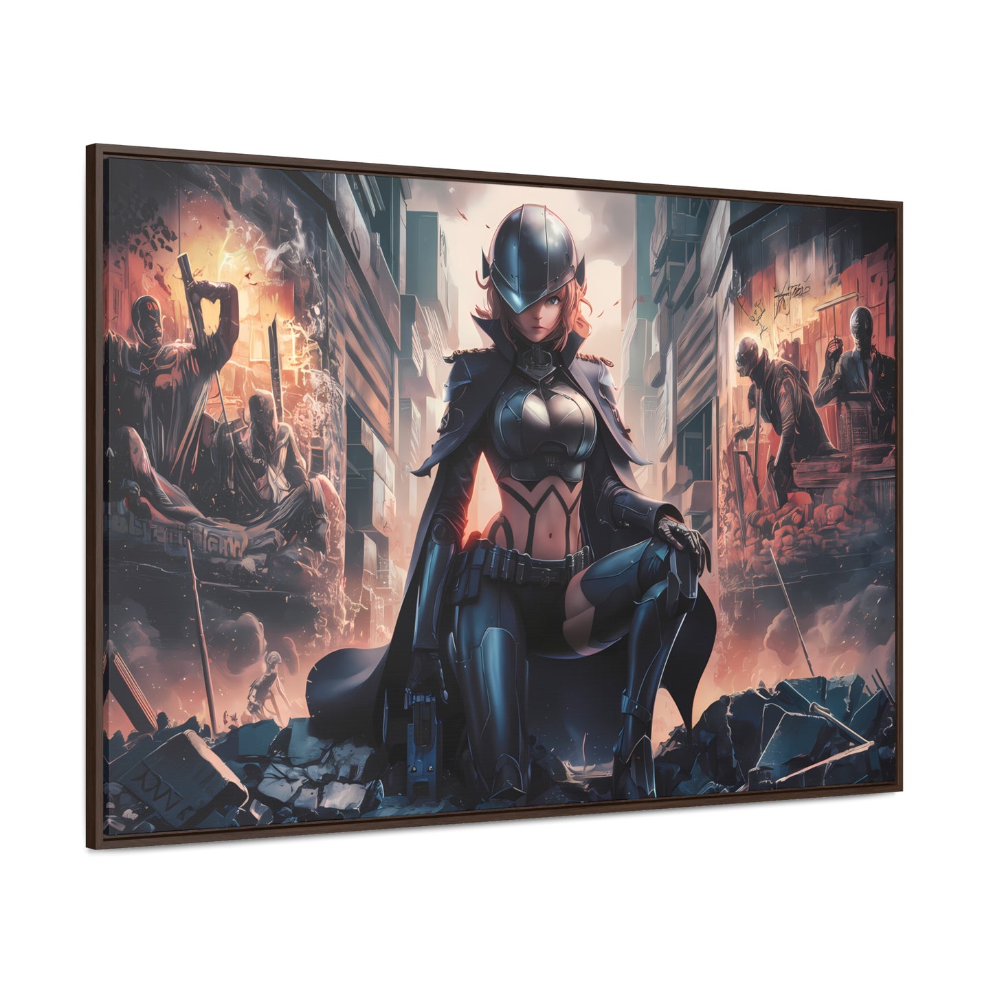 "Shadow of the Resistance" - Gallery Canvas Wraps, Horizontal Frame