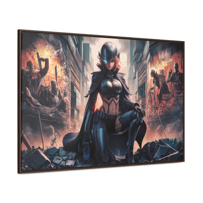 "Shadow of the Resistance" - Gallery Canvas Wraps, Horizontal Frame