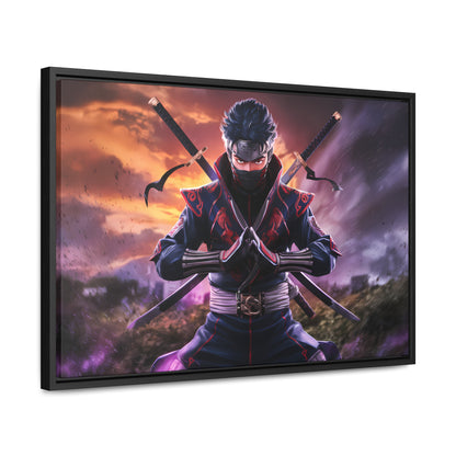 Shadow of the Crimson Ninja - Gallery Canvas Wraps, Horizontal Frame