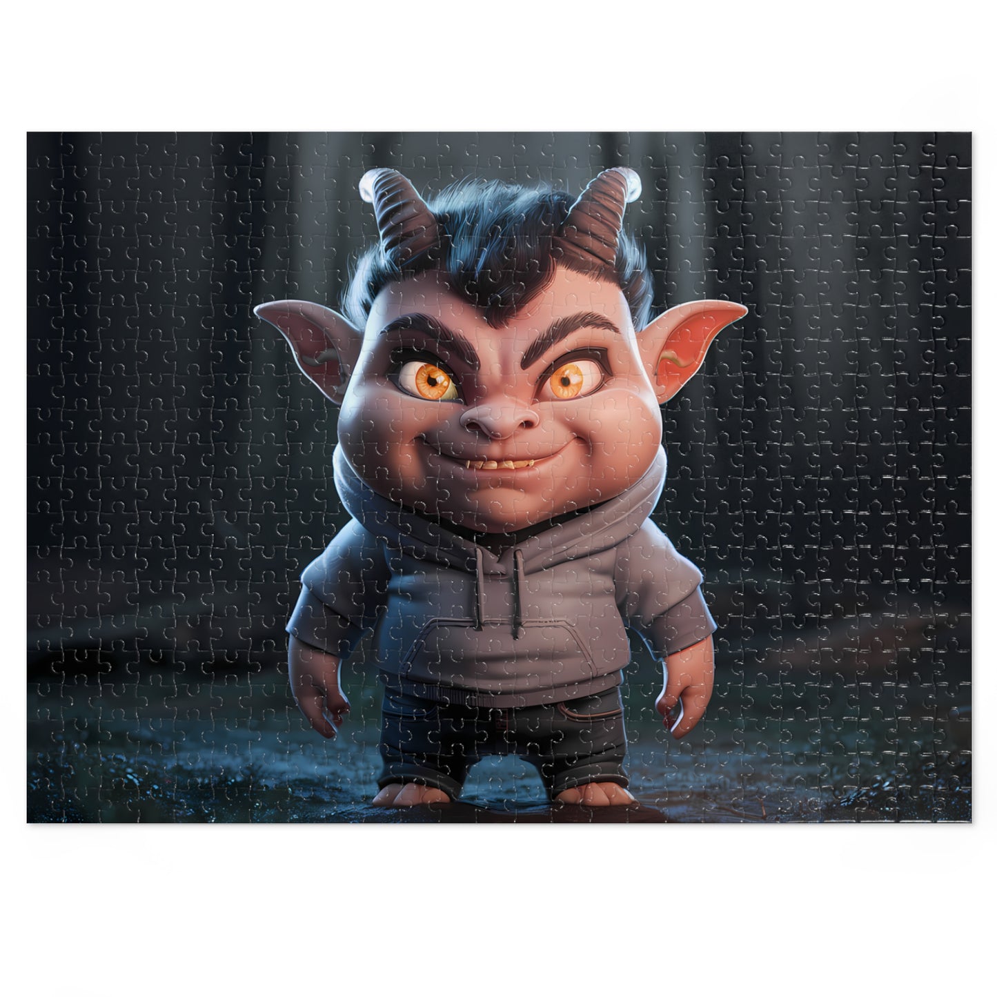 The Mischievous Forest Goblin - Jigsaw Puzzle (30, 110, 252, 500,1000-Piece)