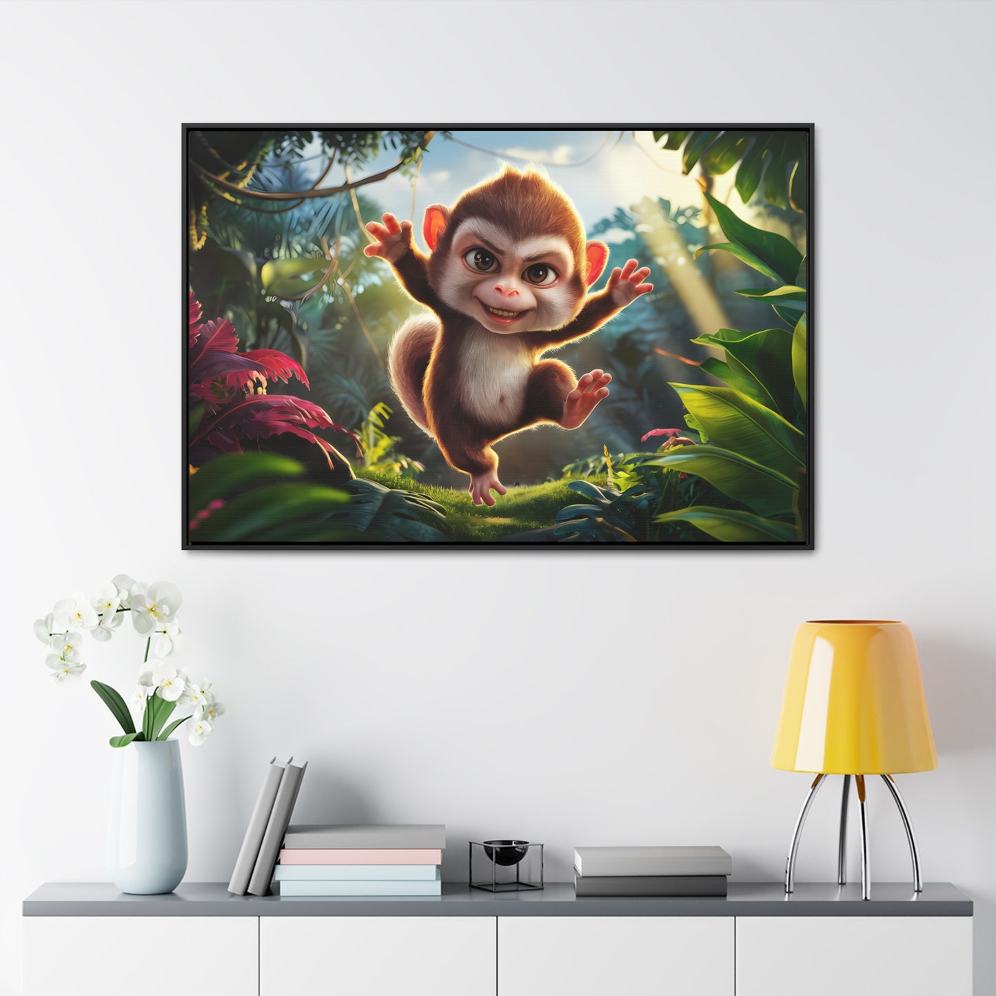 Jungle Joy - Gallery Canvas Wraps, Horizontal Frame
