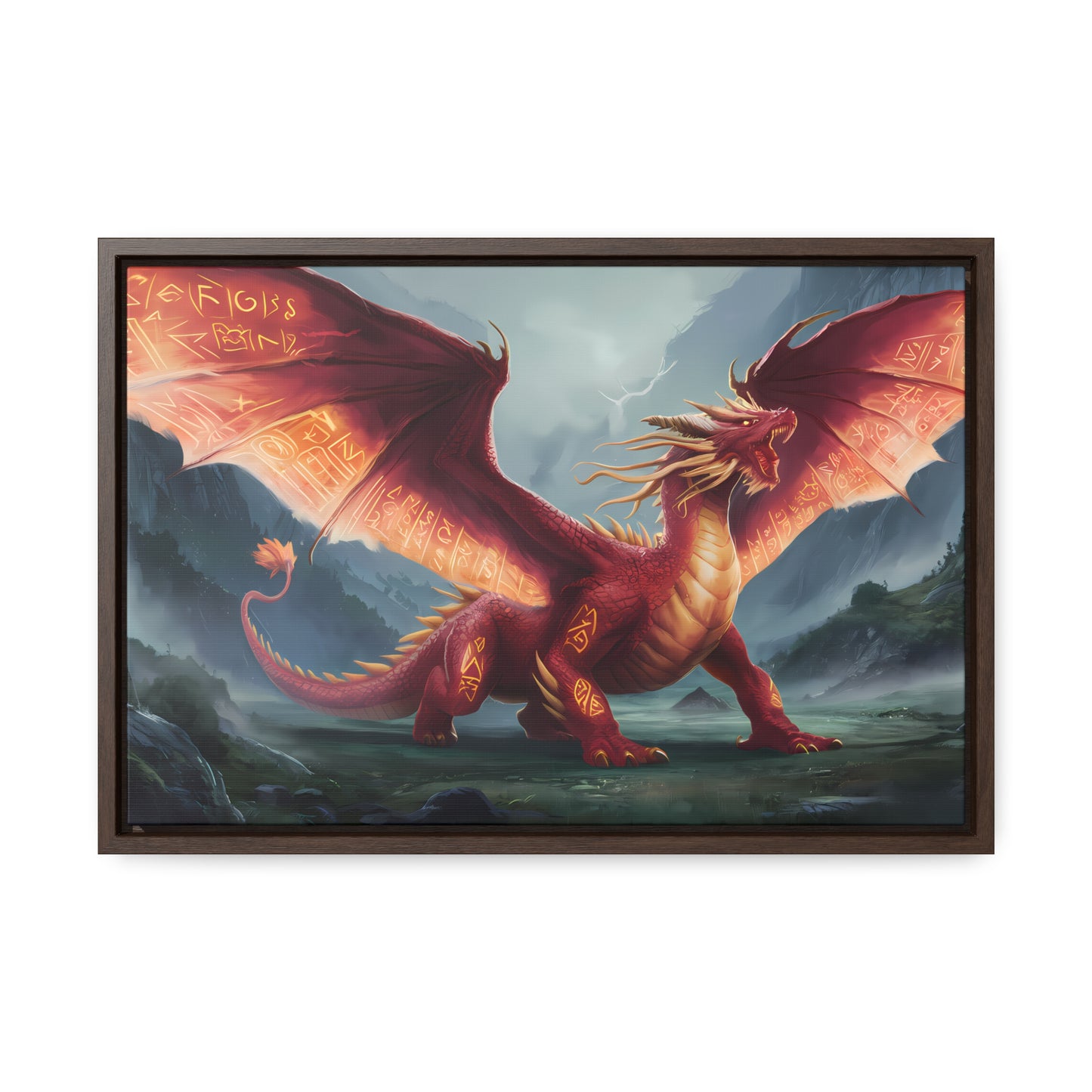 The Inferno Guardian - Gallery Canvas Wraps, Horizontal Frame