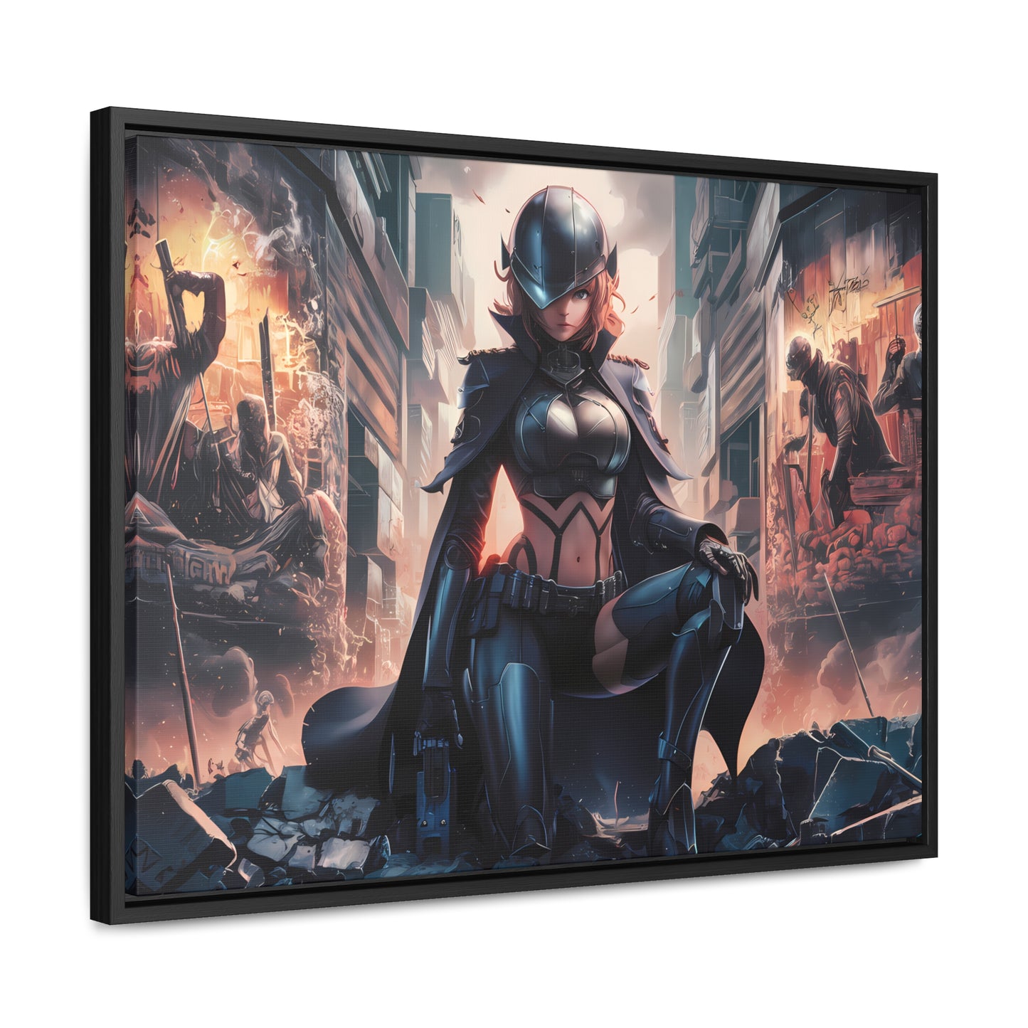 "Shadow of the Resistance" - Gallery Canvas Wraps, Horizontal Frame