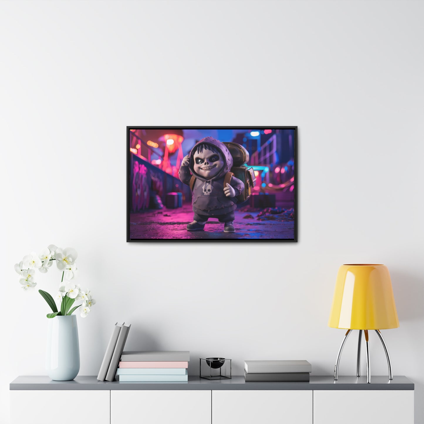 Midnight Mischief - Gallery Canvas Wraps, Horizontal Frame