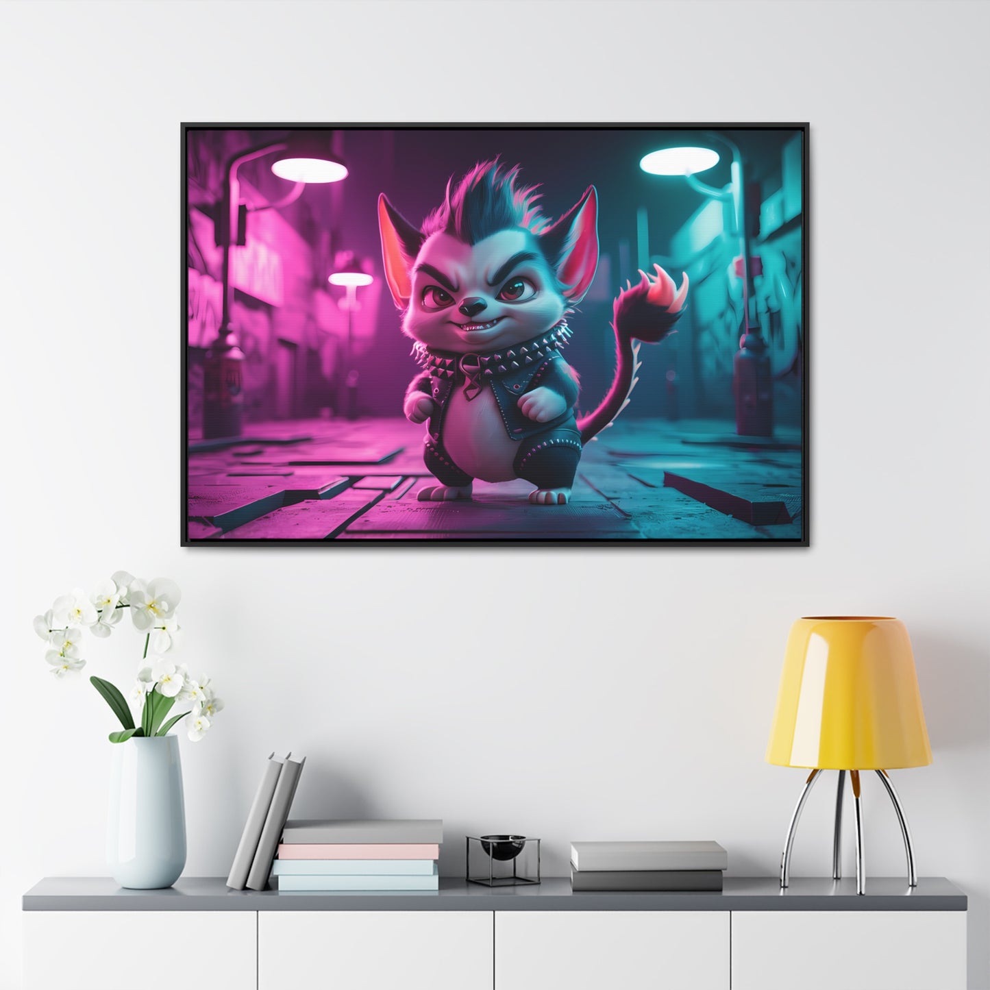 Punk Alley Prowler - Gallery Canvas Wraps, Horizontal Frame