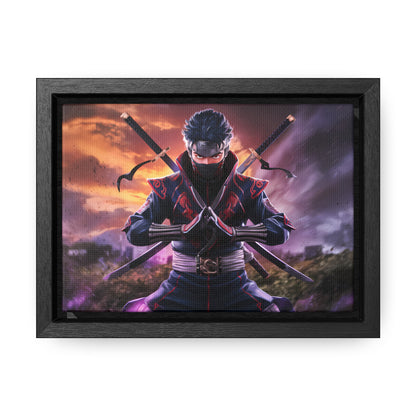 Shadow of the Crimson Ninja - Gallery Canvas Wraps, Horizontal Frame