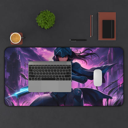 Silent Vengeance: Neon Knight - Desk Mat