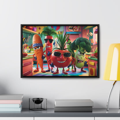 The Veggie Squad's Kitchen Takeover - Gallery Canvas Wraps, Horizontal Frame