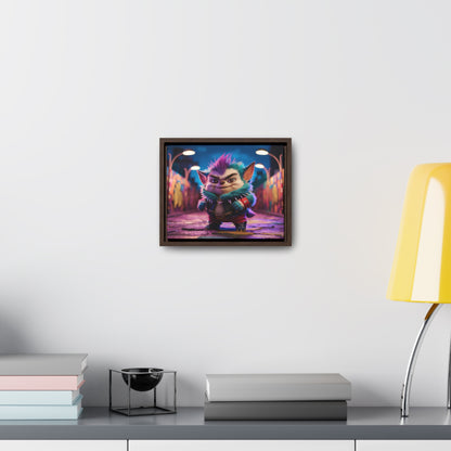 Rebel Furry in the Neon Alley - Gallery Canvas Wraps, Horizontal Frame