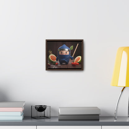 Ninja Fruit Guardian - Gallery Canvas Wraps, Horizontal Frame