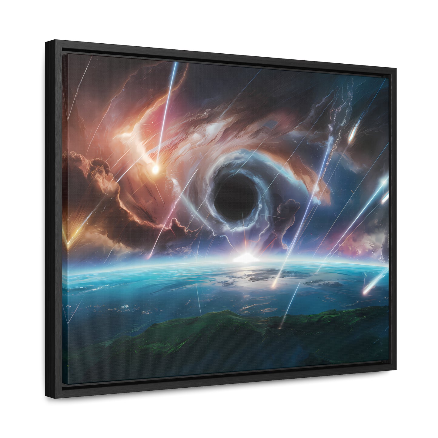 "The Eye of the Cosmic Storm" - Gallery Canvas Wraps, Horizontal Frame