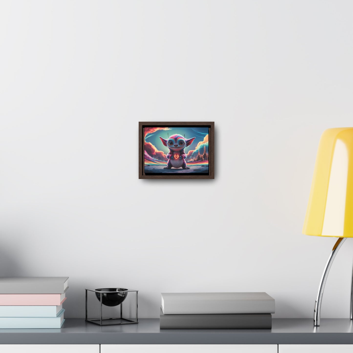 Guardian of the Cosmic Heart - Gallery Canvas Wraps, Horizontal Frame