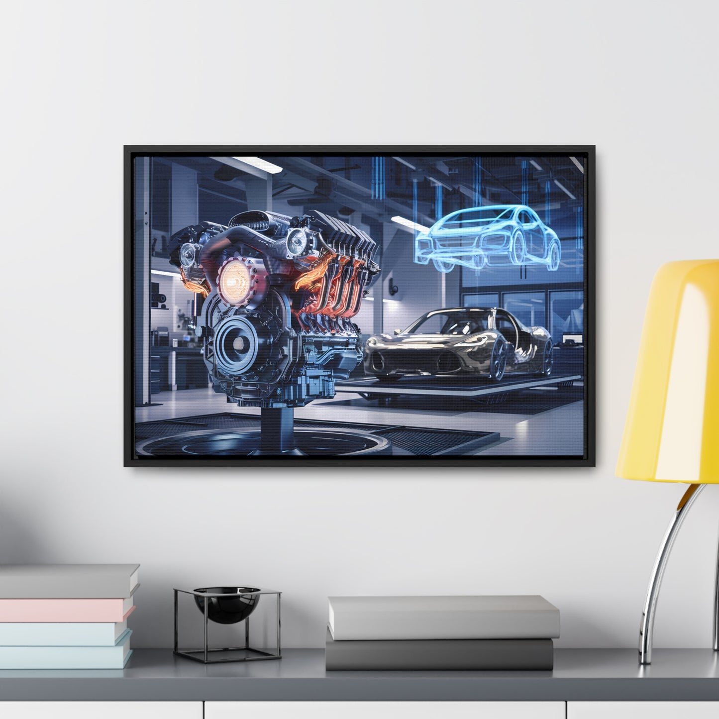 "Cutting-Edge Automotive Engineering" - Gallery Canvas Wraps, Horizontal Frame