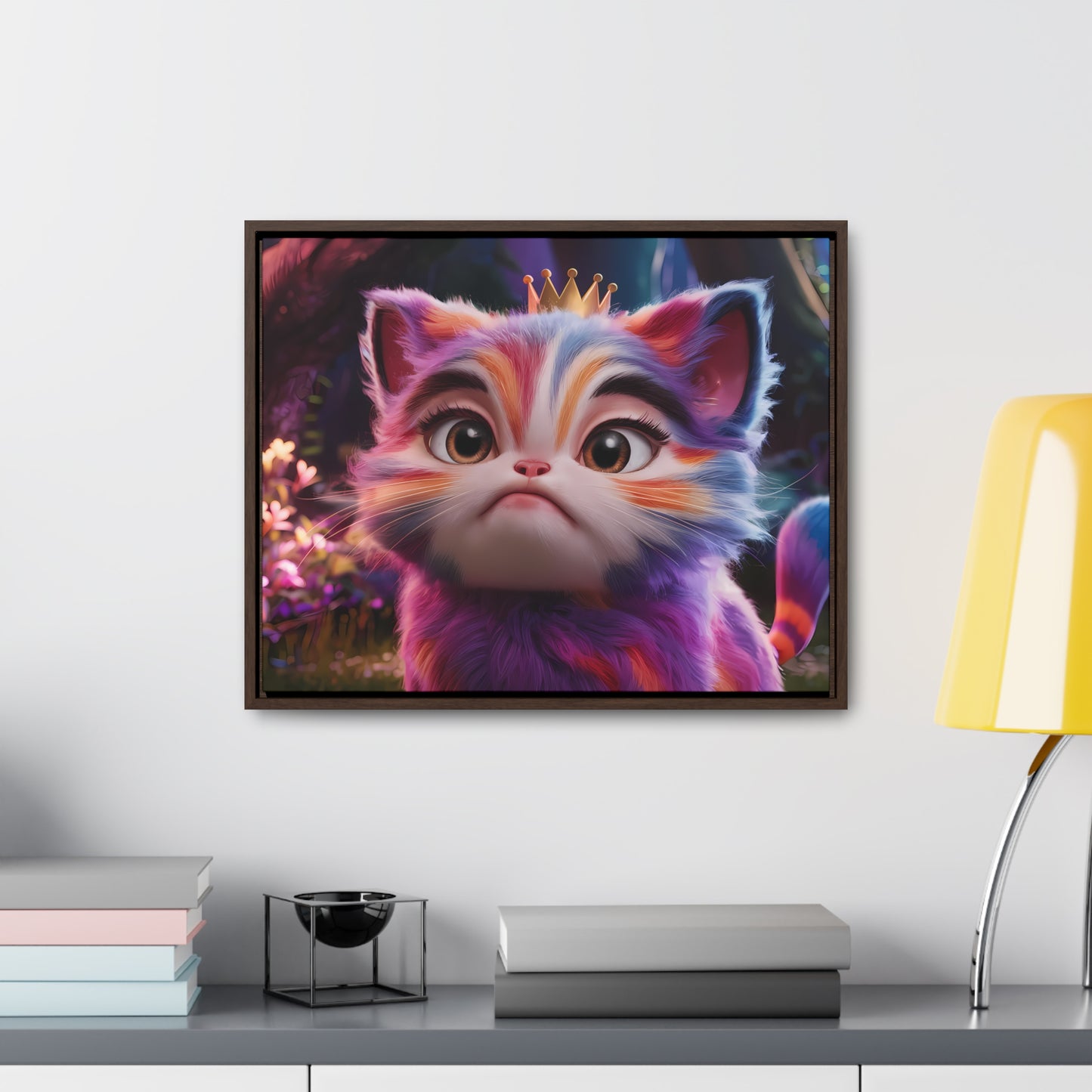 Regal Whiskers in the Enchanted Forest - Gallery Canvas Wraps, Horizontal Frame