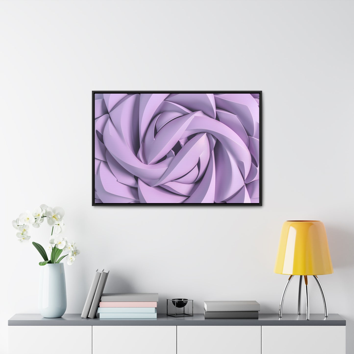Spiral Petals - Gallery Canvas Wraps, Horizontal Frame