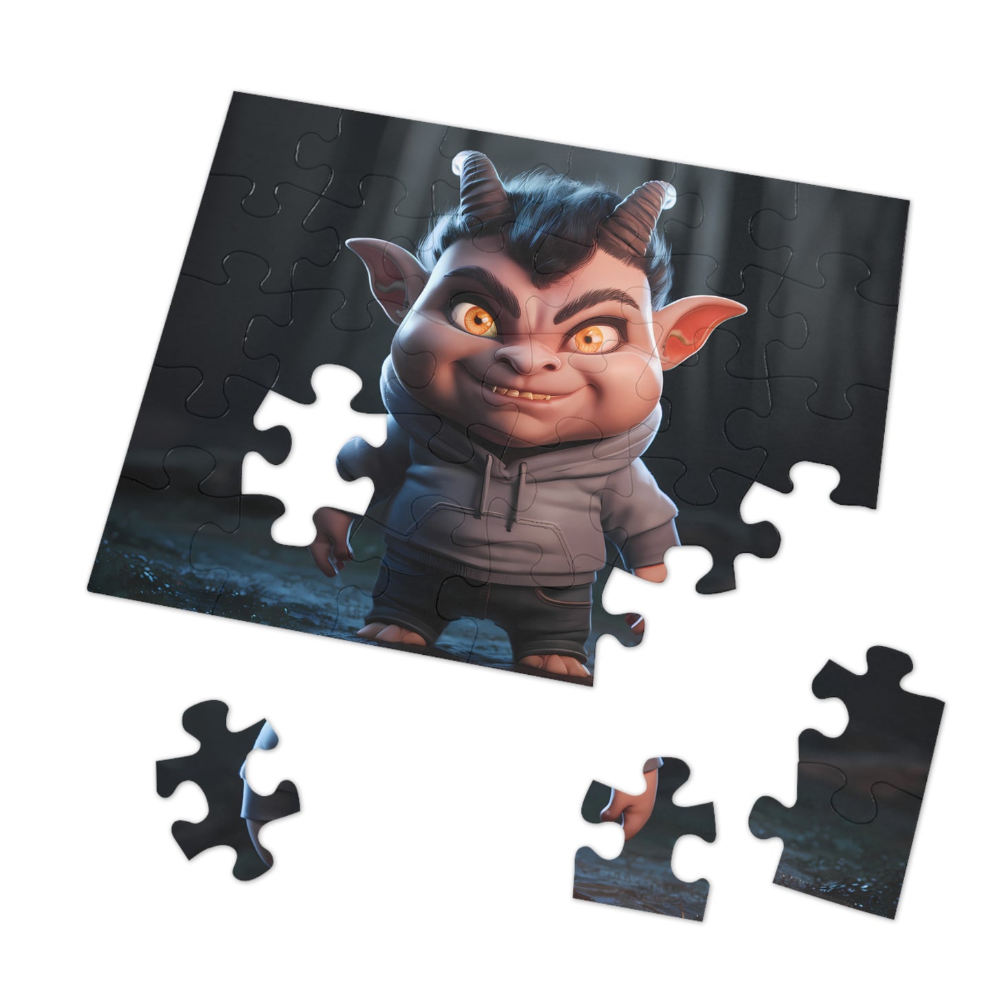 The Mischievous Forest Goblin - Jigsaw Puzzle (30, 110, 252, 500,1000-Piece)