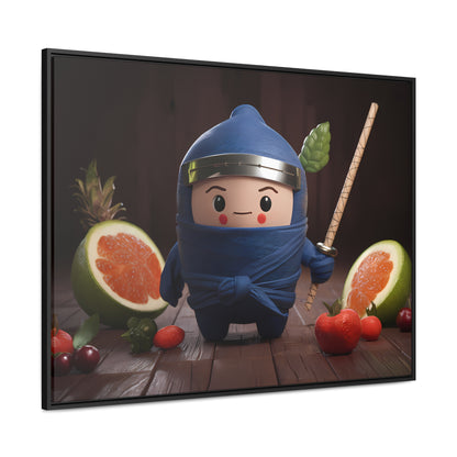 Ninja Fruit Guardian - Gallery Canvas Wraps, Horizontal Frame