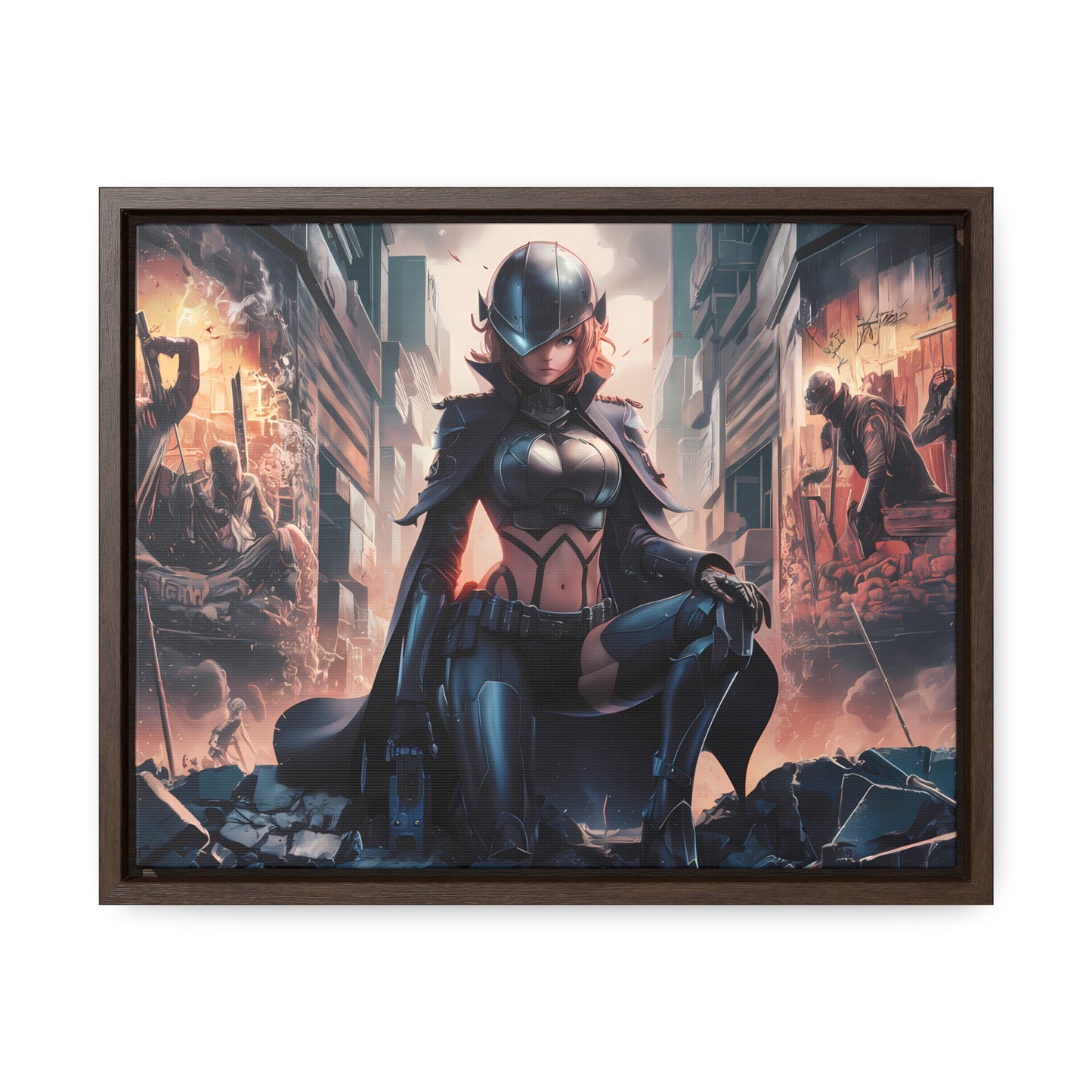 "Shadow of the Resistance" - Gallery Canvas Wraps, Horizontal Frame