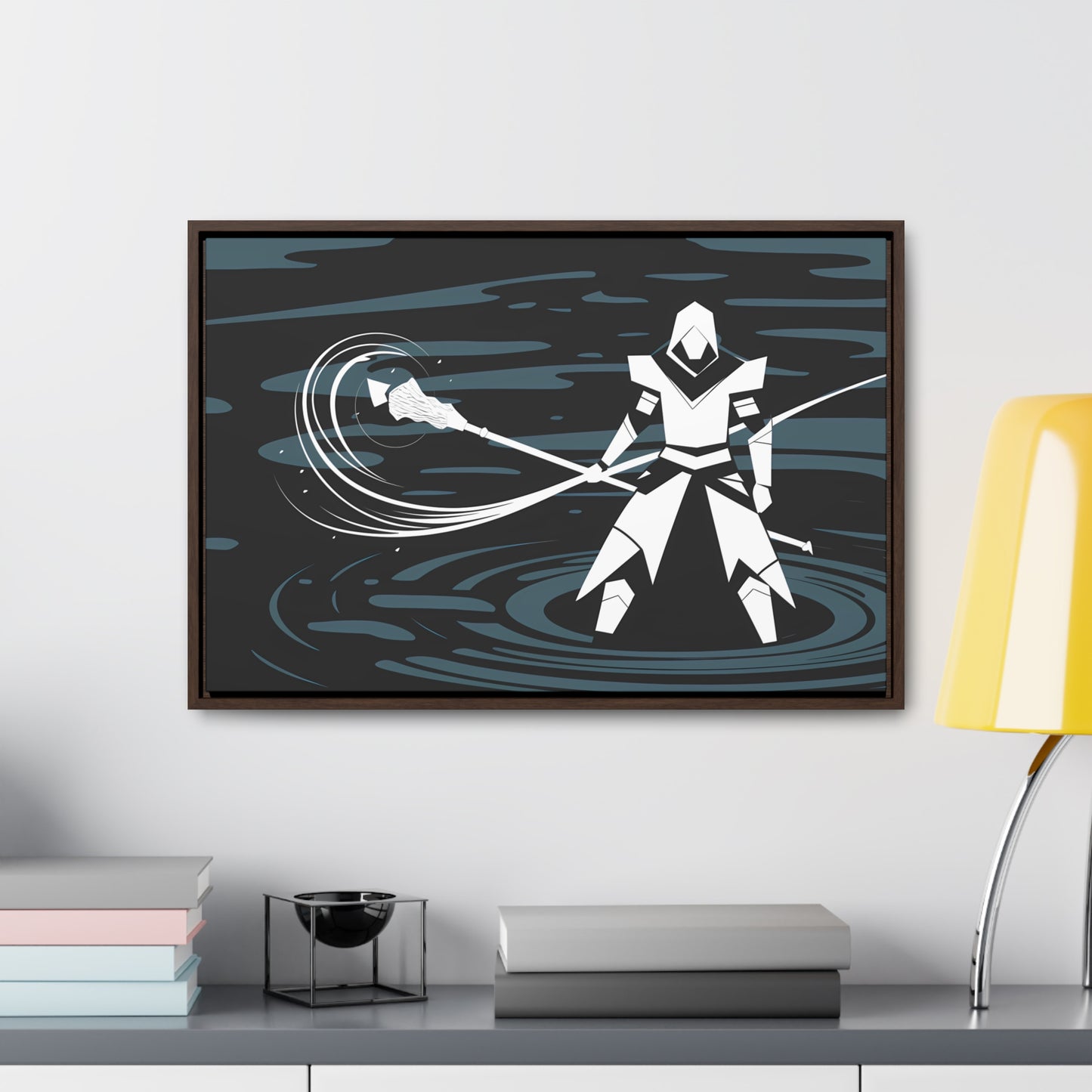 "Guardian of the Abyss" - Gallery Canvas Wraps, Horizontal Frame