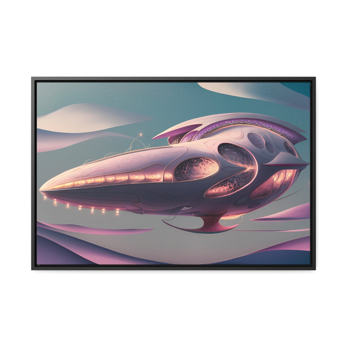 Voyage of the Celestial Whale - Gallery Canvas Wraps, Horizontal Frame