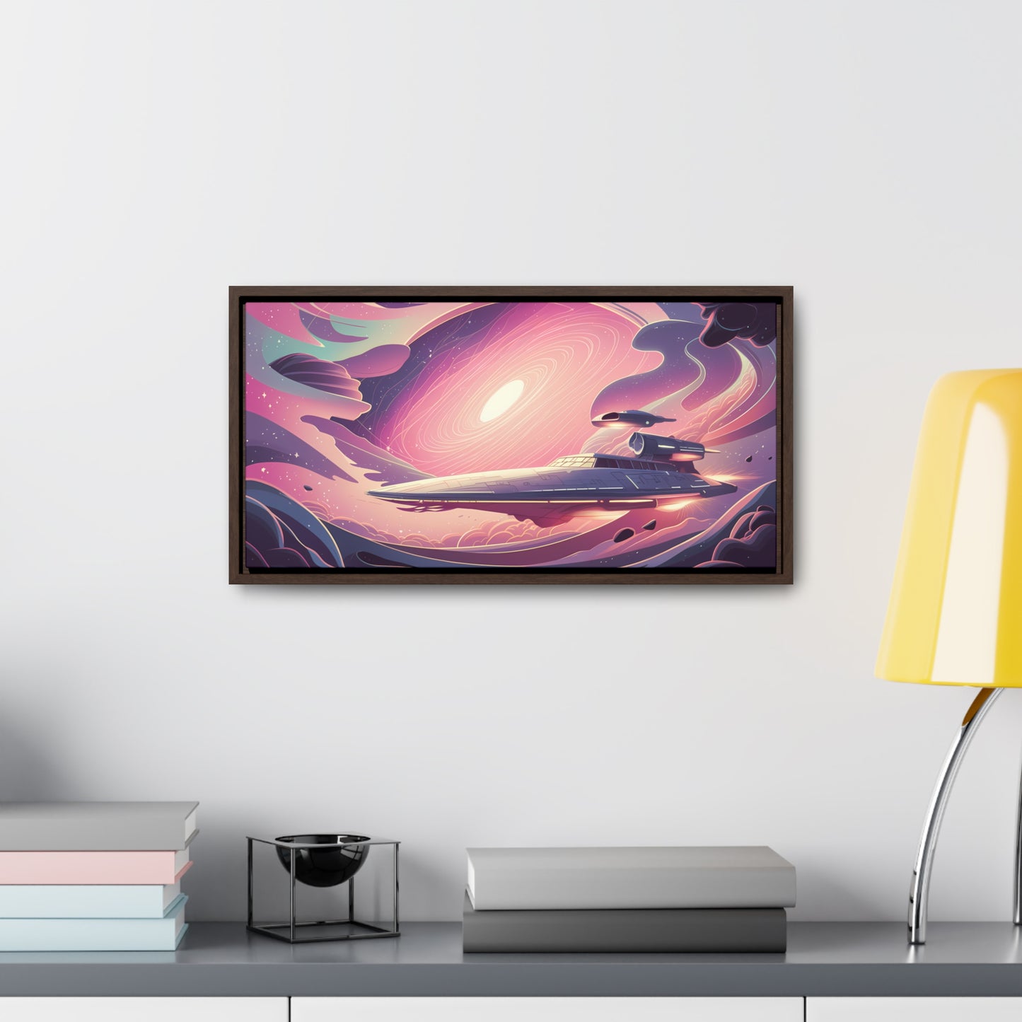 Voyage Through the Cosmic Vortex - Gallery Canvas Wraps, Horizontal Frame