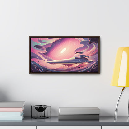 Voyage Through the Cosmic Vortex - Gallery Canvas Wraps, Horizontal Frame