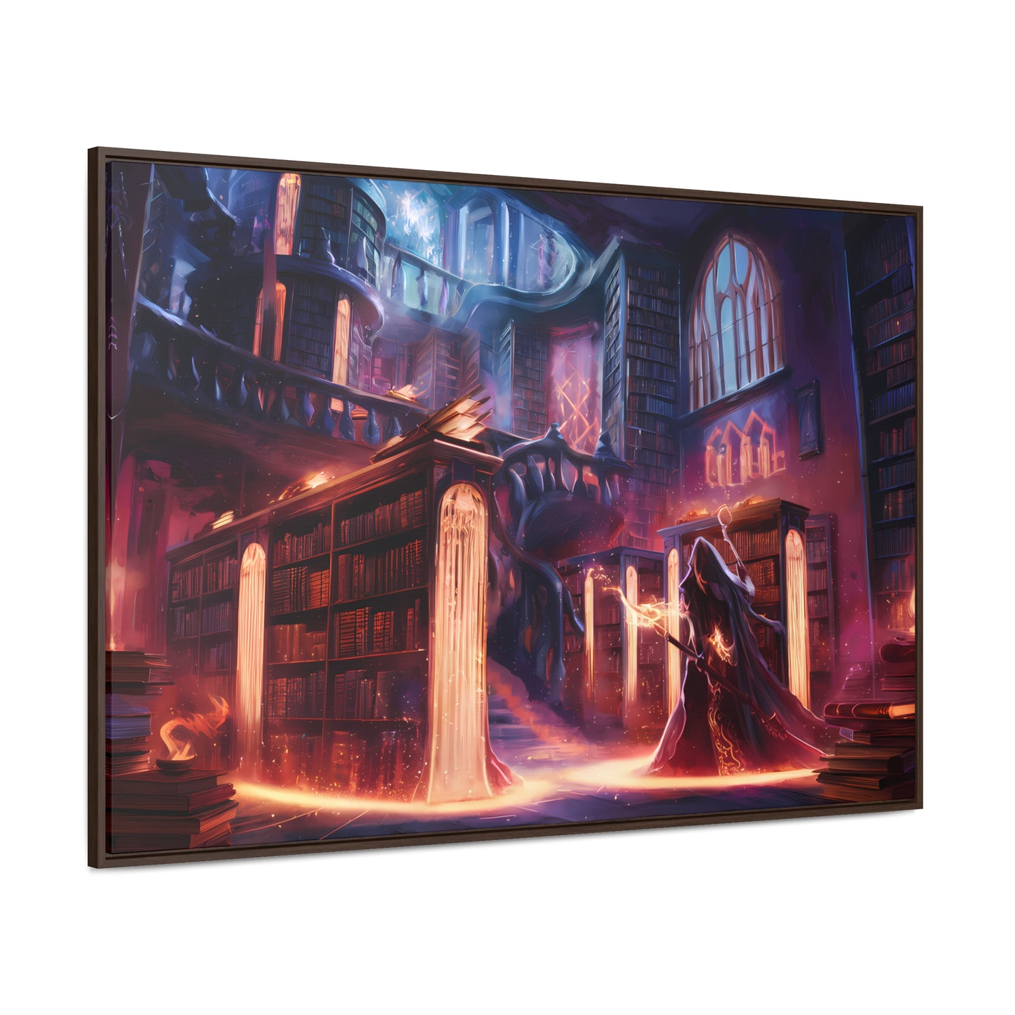 The Arcane Library of Eternal Knowledge - Gallery Canvas Wraps, Horizontal Frame