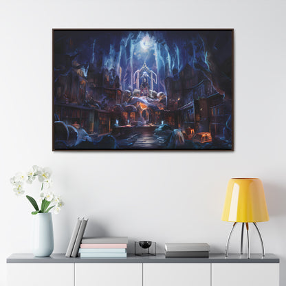 Sanctuary of the Forgotten Tomes - Gallery Canvas Wraps, Horizontal Frame