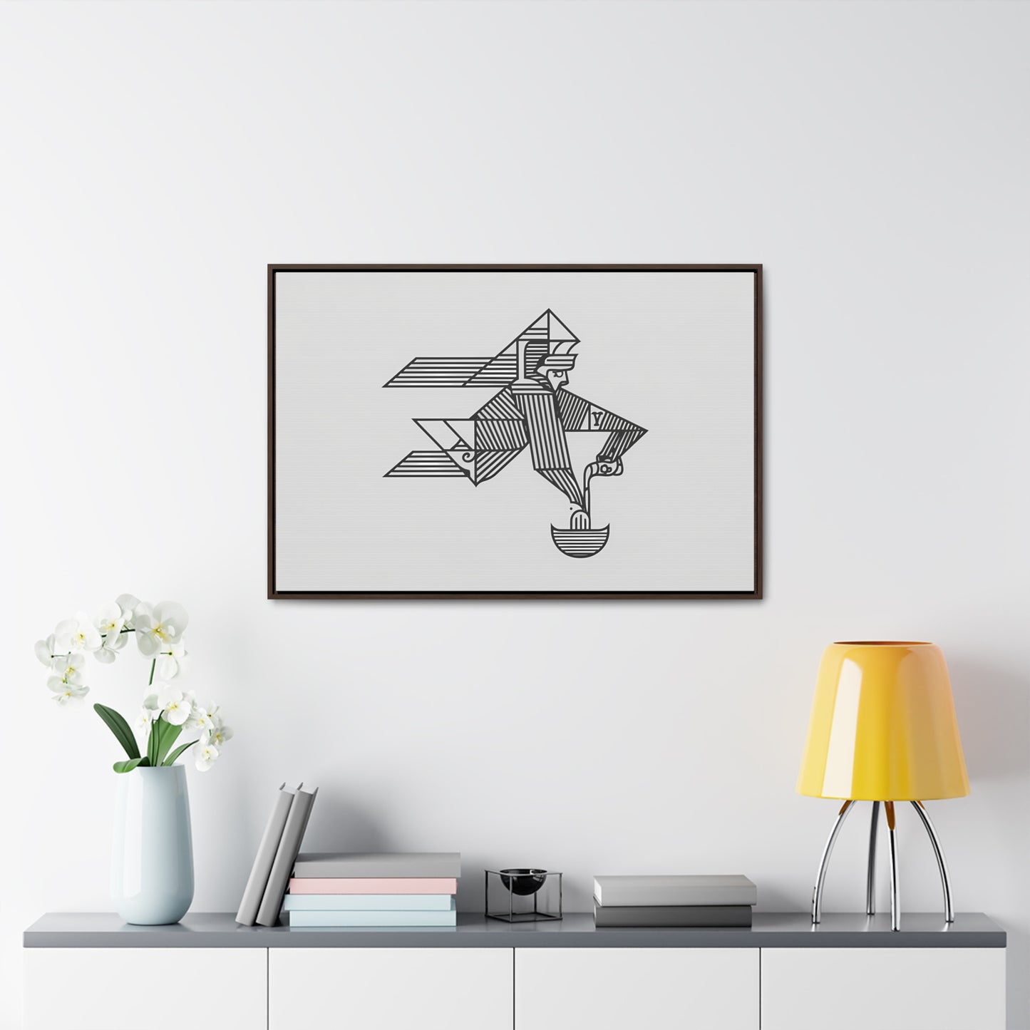 "The Water Bearer" - Gallery Canvas Wraps, Horizontal Frame
