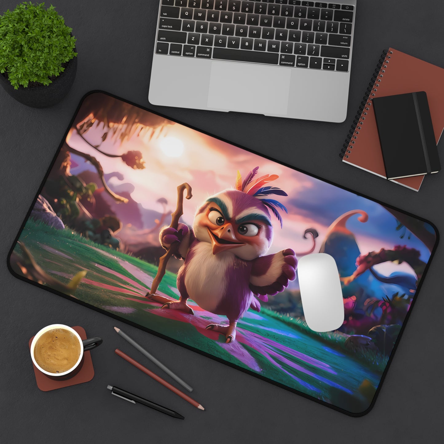 Guardian of the Enchanted Forest - Desk Mat