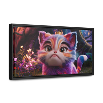 Regal Whiskers in the Enchanted Forest - Gallery Canvas Wraps, Horizontal Frame