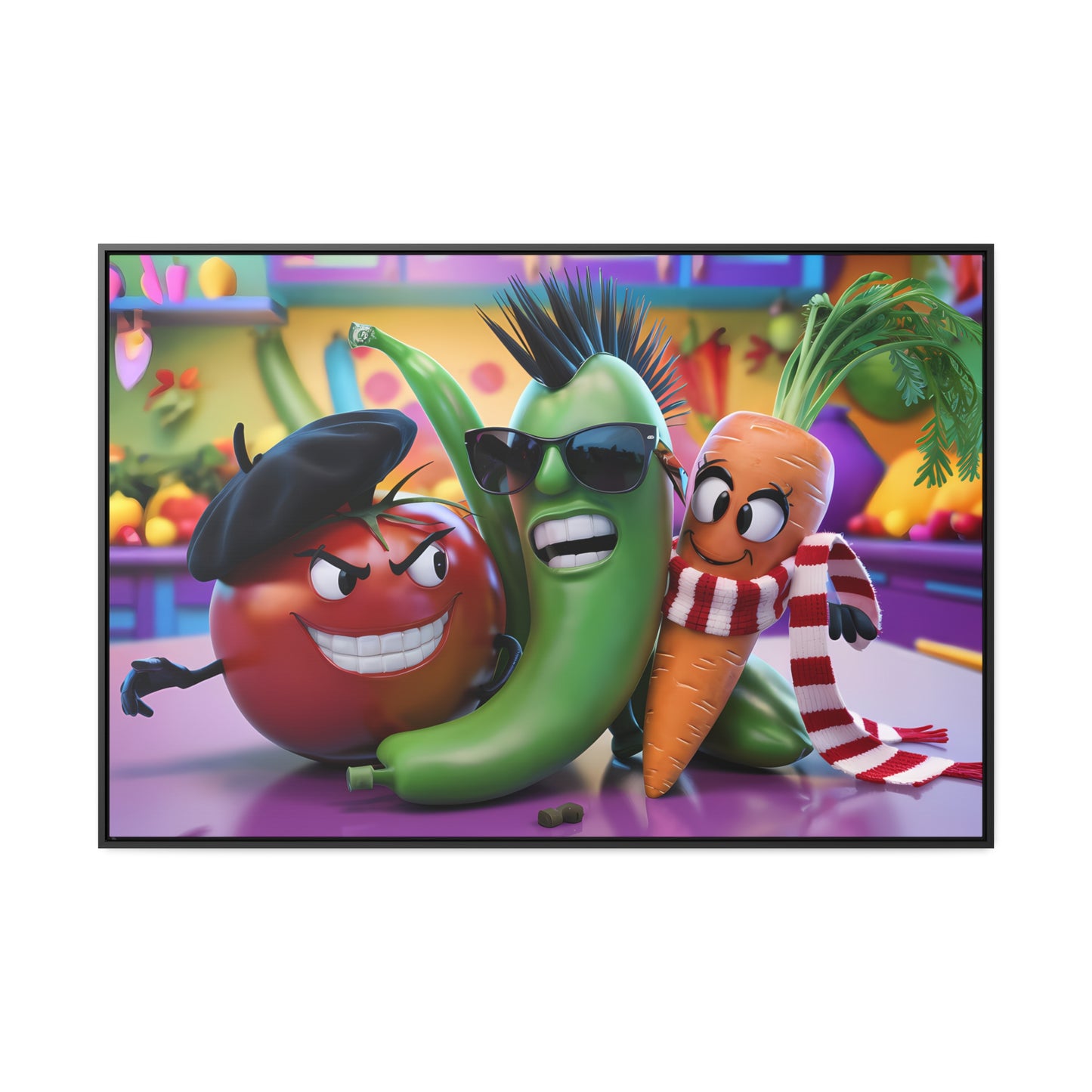 Veggie Rebels - Gallery Canvas Wraps, Horizontal Frame