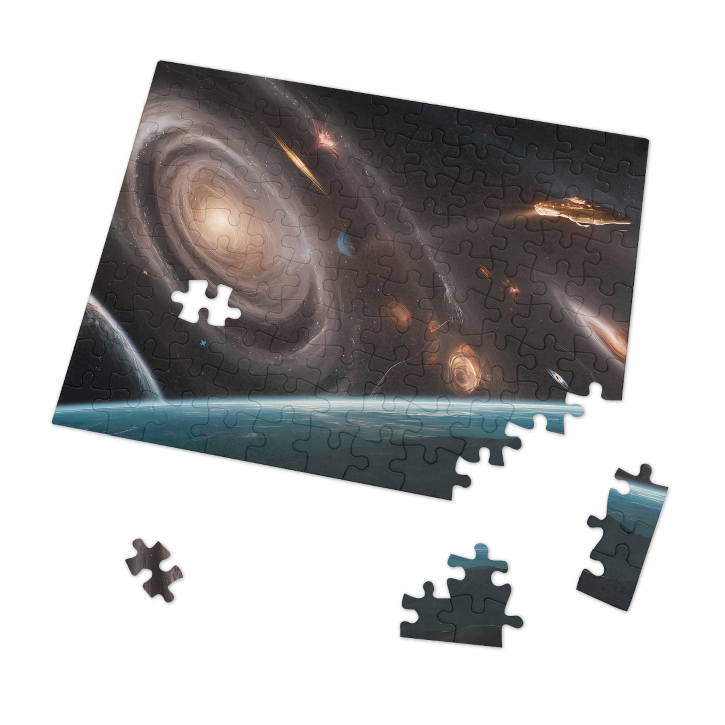 Eternal Voyage Through Cosmic Vortexes - Jigsaw Puzzle (30, 110, 252, 500,1000-Piece)