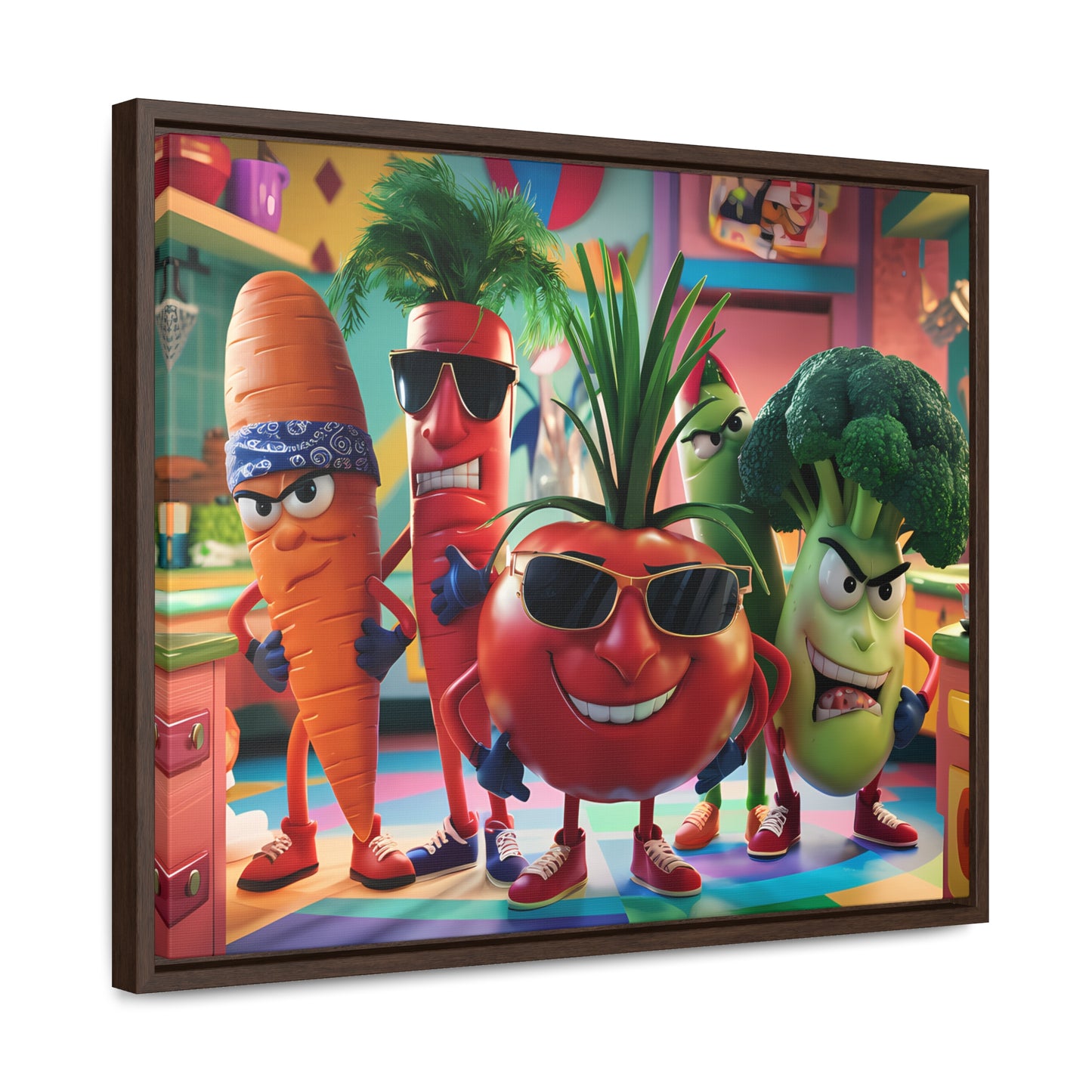 The Veggie Squad's Kitchen Takeover - Gallery Canvas Wraps, Horizontal Frame