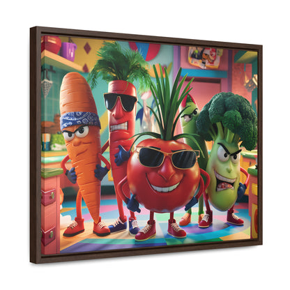 The Veggie Squad's Kitchen Takeover - Gallery Canvas Wraps, Horizontal Frame