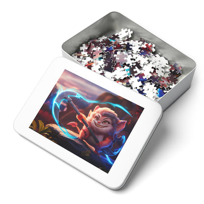 Furry Warrior of the Glowing Axe - Jigsaw Puzzle (30, 110, 252, 500,1000-Piece)