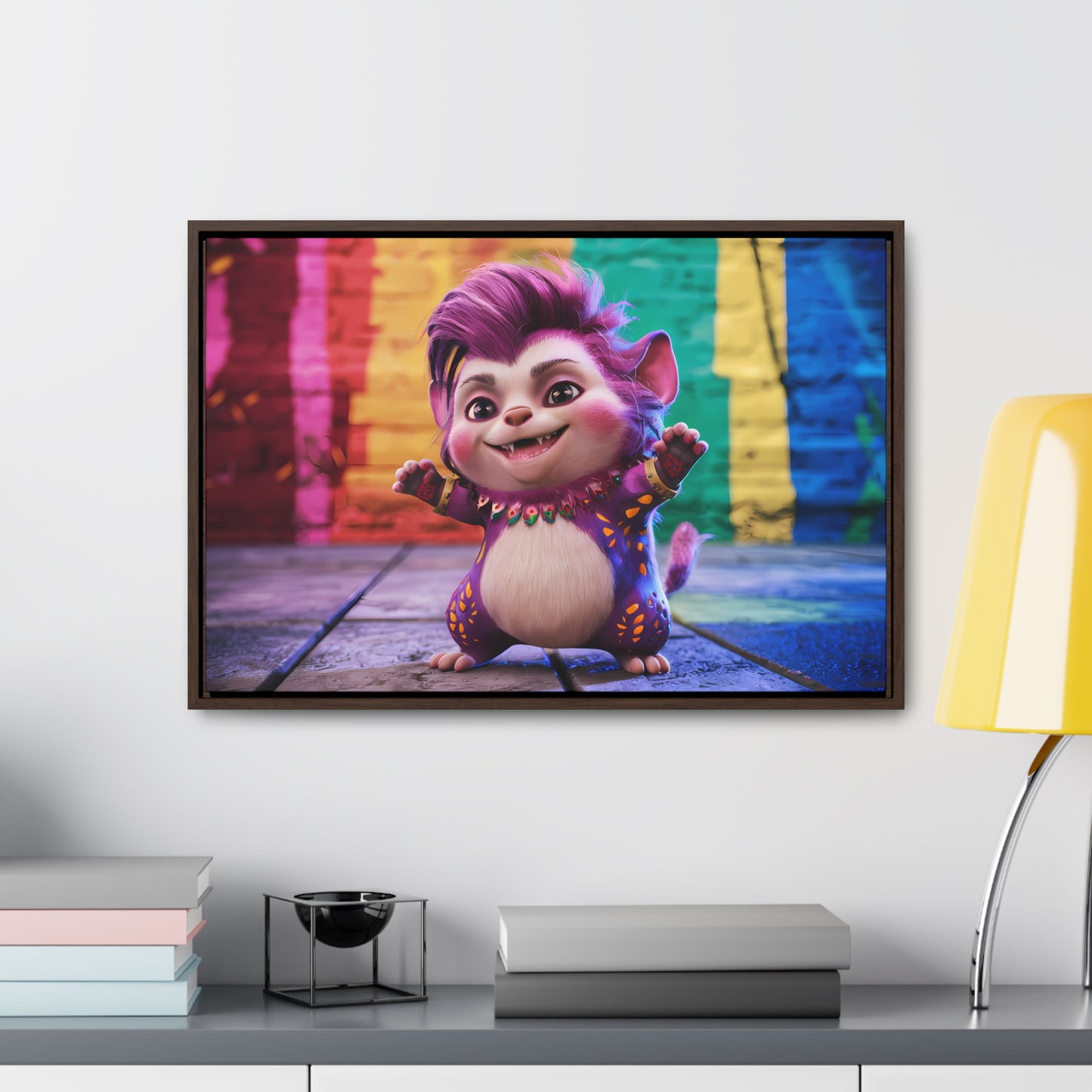 Colorful Celebration Creature - Gallery Canvas Wraps, Horizontal Frame