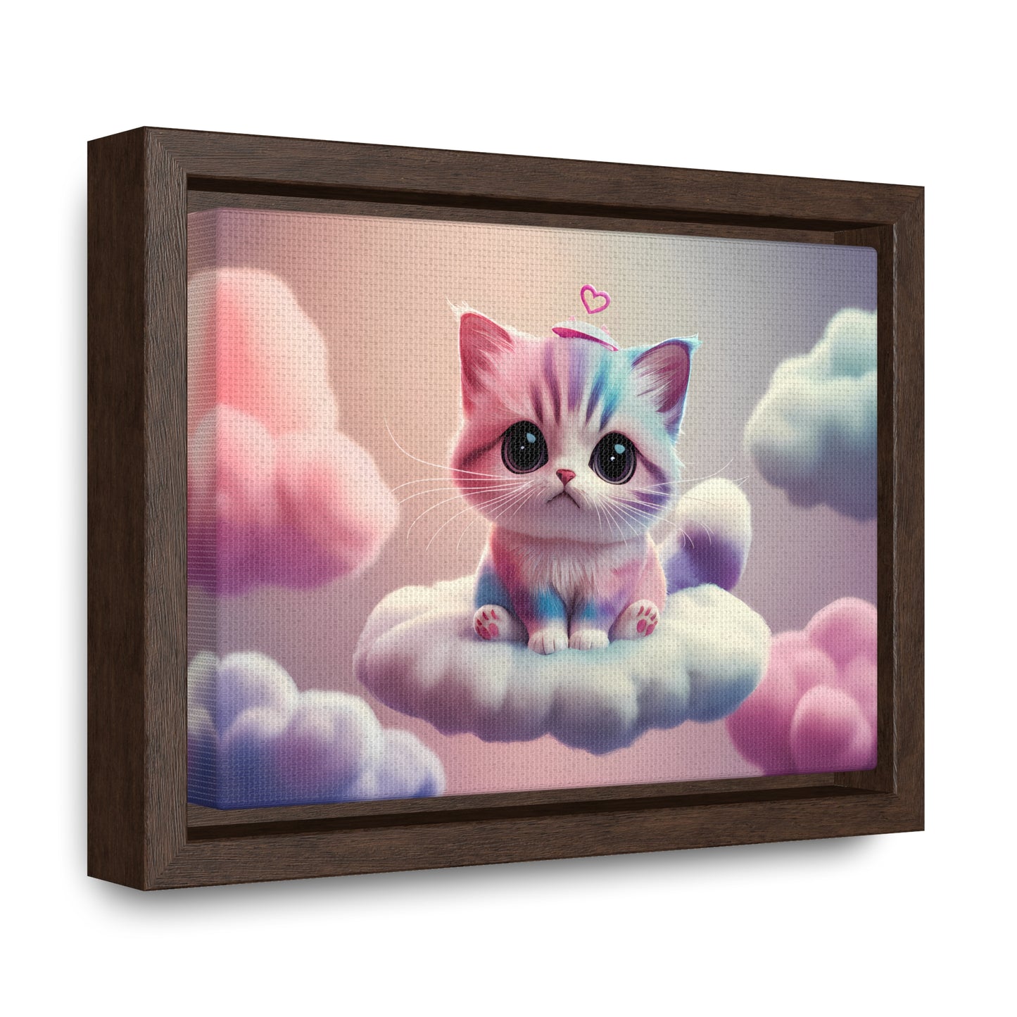 Heavenly Kitten Dreams - Gallery Canvas Wraps, Horizontal Frame