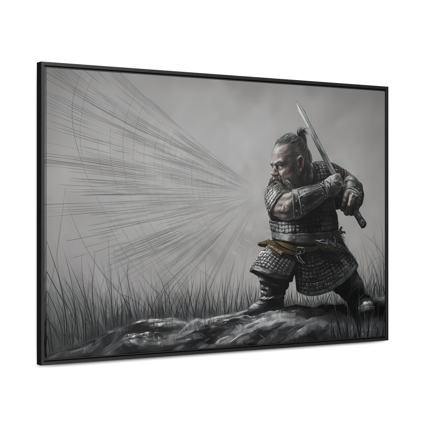 Defender of the Grey Plains - Gallery Canvas Wraps, Horizontal Frame